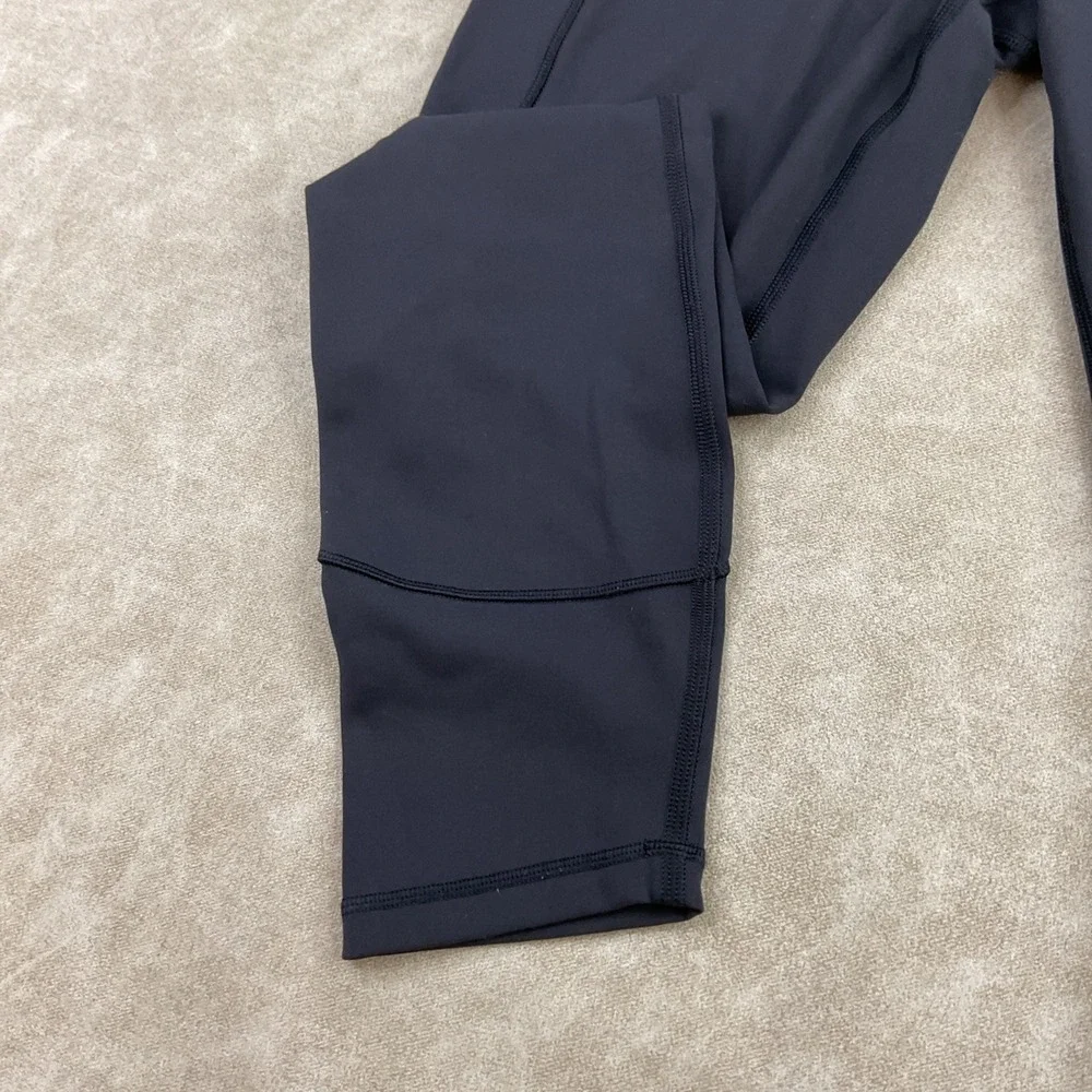 Lululemon Leggings Women Sz 8 Pants In Movement HR 25'' Black Everlux LW5ANXS